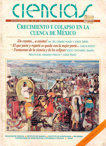 Portada Revista Ciencias de la UNAM 025