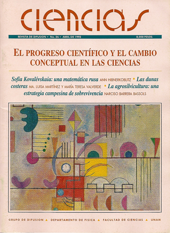 Portada Revista Ciencias de la UNAM 026
