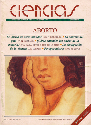Portada Revista Ciencias de la UNAM 027