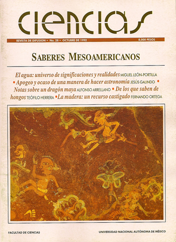 Portada Revista Ciencias de la UNAM 028