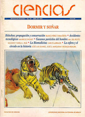 Portada Revista Ciencias de la UNAM 030